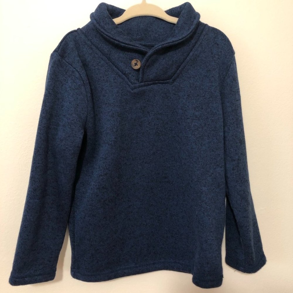 Sweater Fleece Shawl Collar Sweater